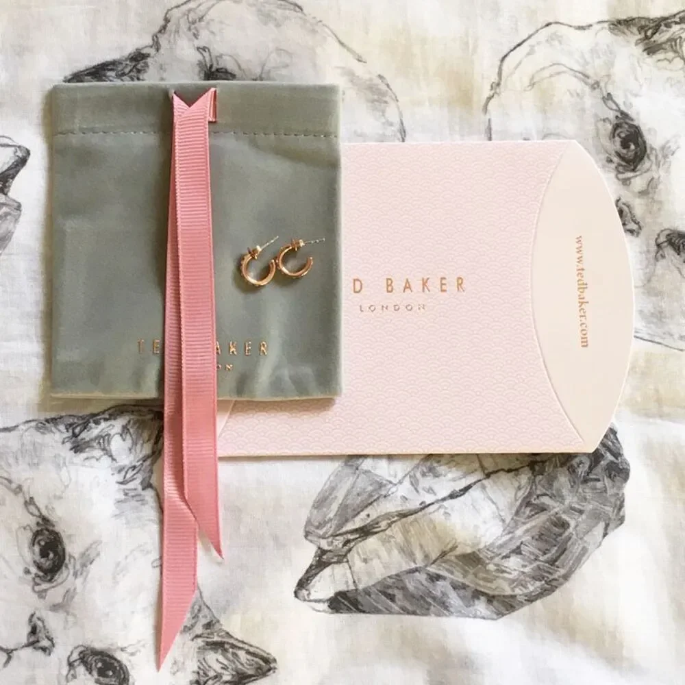 ❤︎ Ted Baker ❤︎ Seeni Mini hoop huge swarovski crystal earrings